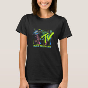 MTV Muziek Televisie Alien Invasion UFO T-shirt