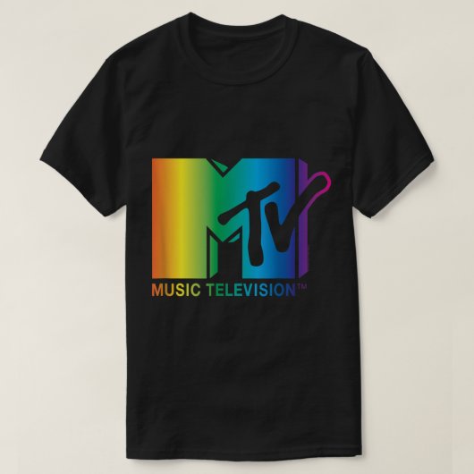 MTV Rainbow Logo T-shirt (Design voorkant)