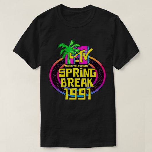 MTV Spring Break 1991 Klassieke Logo T-shirt (Design voorkant)