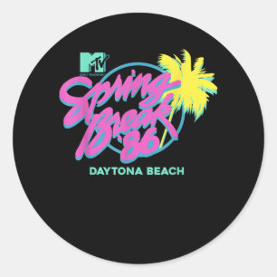 MTV Spring Break Daytona Ronde Sticker