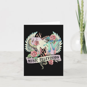 MTV Tattoo met roos slang vleugels kunst Kaart