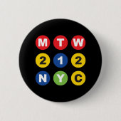 MTW logo  Ronde Button 5,7 Cm (Voorkant)