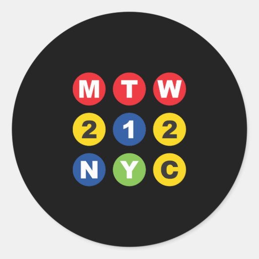 MTW Logo Ronde Sticker (Voorkant)