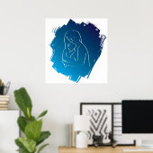 mu en baby poster (Thuiskantoor)