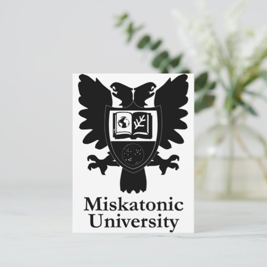 MU-Heraldic-Crest-zazzle Briefkaart (Staand voorkant)