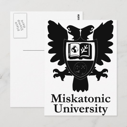 MU-Heraldic-Crest-zazzle Briefkaart (Voorkant / Achterkant)
