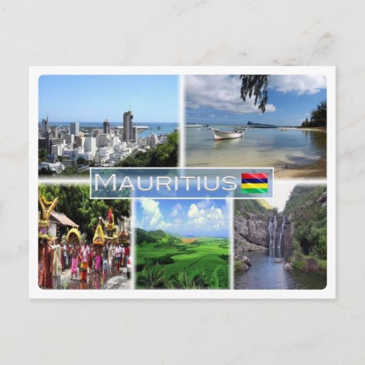 MU Mauritius - Briefkaart (Voorkant)
