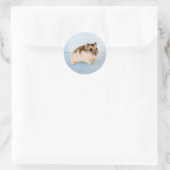 Mu Mu de Hamster Ronde Sticker (Tas)