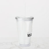 Mu Phi Epsilon-logo Acryl Drinkbeker (Rechts)