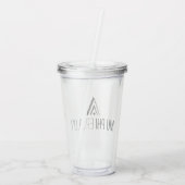 Mu Phi Epsilon-logo Acryl Drinkbeker (Achterkant)