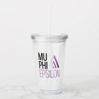 Mu Phi Epsilon-logo Acryl Drinkbeker