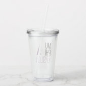 Mu Phi Epsilon-logo Acryl Drinkbeker (Achterkant)