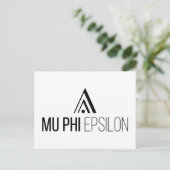 Mu Phi Epsilon-logo Briefkaart (Staand voorkant)
