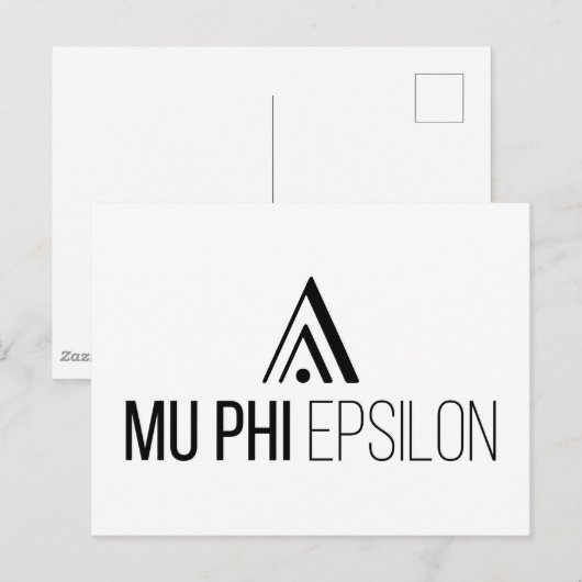Mu Phi Epsilon-logo Briefkaart (Voorkant / Achterkant)