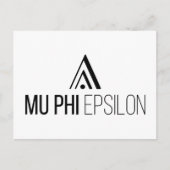 Mu Phi Epsilon-logo Briefkaart (Voorkant)
