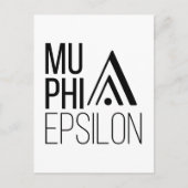 Mu Phi Epsilon-logo Briefkaart (Voorkant)