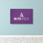 Mu Phi Epsilon-logo Canvas Afdruk (Insitu (Houten vloer))