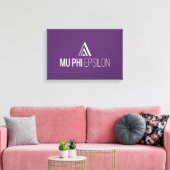 Mu Phi Epsilon-logo Canvas Afdruk (Insitu (Woonkamer))