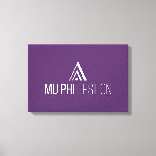 Mu Phi Epsilon-logo Canvas Afdruk (Voorkant)