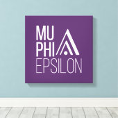 Mu Phi Epsilon-logo Canvas Afdruk (Insitu (Houten vloer))