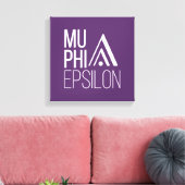 Mu Phi Epsilon-logo Canvas Afdruk (Insitu (Woonkamer))