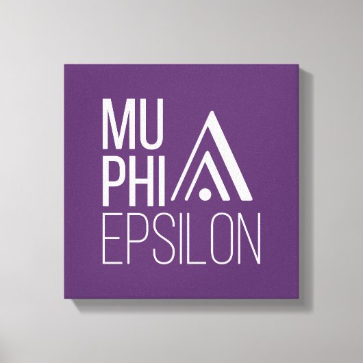 Mu Phi Epsilon-logo Canvas Afdruk (Voorkant)