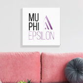 Mu Phi Epsilon-logo Canvas Afdruk (Insitu (Woonkamer))