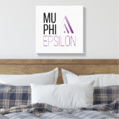 Mu Phi Epsilon-logo Canvas Afdruk (Insitu (Slaapkamer))