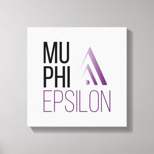 Mu Phi Epsilon-logo Canvas Afdruk (Voorkant)