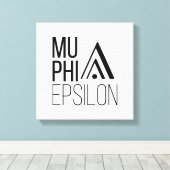 Mu Phi Epsilon-logo Canvas Afdruk (Insitu (Houten vloer))