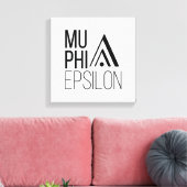 Mu Phi Epsilon-logo Canvas Afdruk (Insitu (Woonkamer))