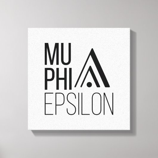 Mu Phi Epsilon-logo Canvas Afdruk (Voorkant)