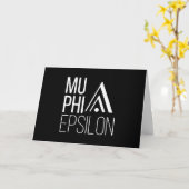 Mu Phi Epsilon-logo Kaart (Gele Bloem)