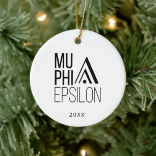 Mu Phi Epsilon-logo Keramisch Ornament