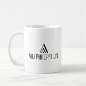Mu Phi Epsilon-logo Koffiemok (Links)