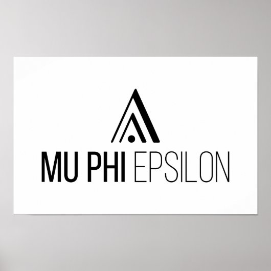 Mu Phi Epsilon-logo Poster (Voorkant)