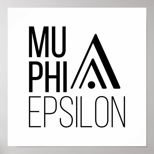 Mu Phi Epsilon-logo Poster (Voorkant)