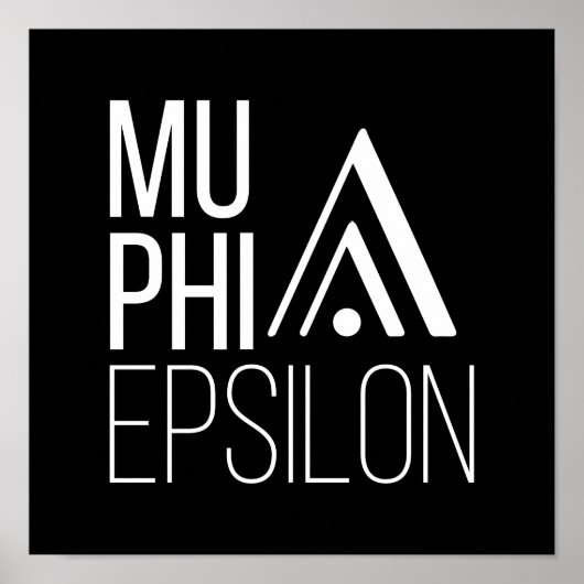 Mu Phi Epsilon-logo Poster (Voorkant)