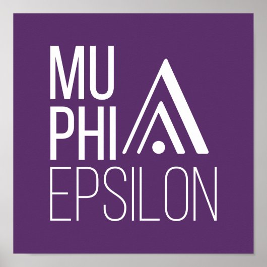 Mu Phi Epsilon-logo Poster (Voorkant)