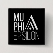 Mu Phi Epsilon-logo Vierkante Button 5,1 Cm (Voorkant)