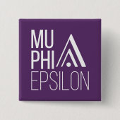 Mu Phi Epsilon-logo Vierkante Button 5,1 Cm (Voorkant)