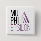 Mu Phi Epsilon-logo Vierkante Button 5,1 Cm (Voorkant)