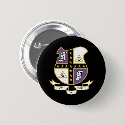 Mu Phi Epsilon Wapen van de Orde Ronde Button 5,7 Cm (Voorkant /achterkant)