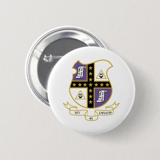 Mu Phi Epsilon Wapen van de Orde Ronde Button 5,7 Cm (Voorkant /achterkant)