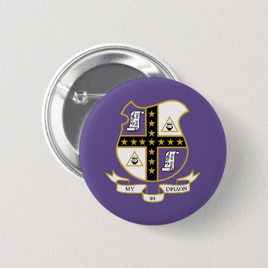Mu Phi Epsilon Wapen van Eer Ronde Button 5,7 Cm (Voorkant /achterkant)