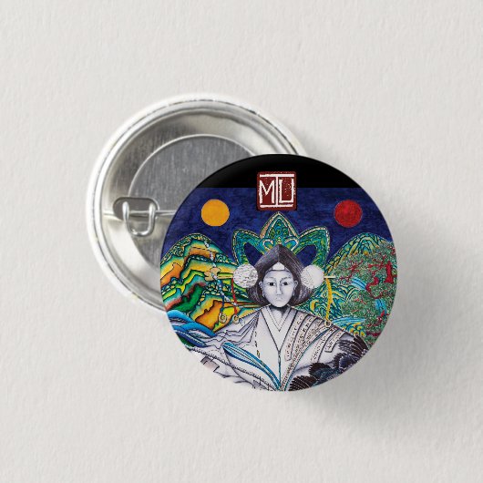 mu-toets ronde button 3,2 cm (Voorkant /achterkant)