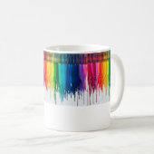 mu van gesmolten krayon koffiemok (Voorkant rechts)