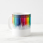 mu van gesmolten krayon koffiemok (Voorkant links)