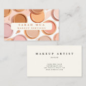 MUA Makeup Artist Pastel Illustration Visitekaartje (Voorkant / Achterkant)