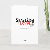 Muah! Kiss Emoji Feestdagen Kaart (Achterkant)